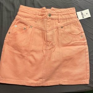 Coral jean skirt!